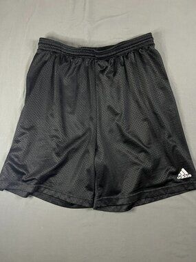 Adidas Mesh Shorts Men's Large Drawstring Basketball Training Athletic Black